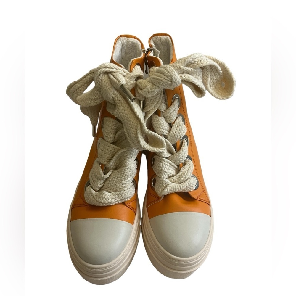 Cristian Zerotre Calipso 300 Orange / White Size 36Made In Italy Big Laces